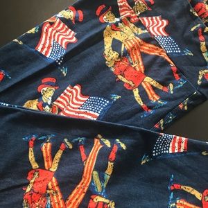LuLaRoe Uncle Sam Patriotic TC leggings